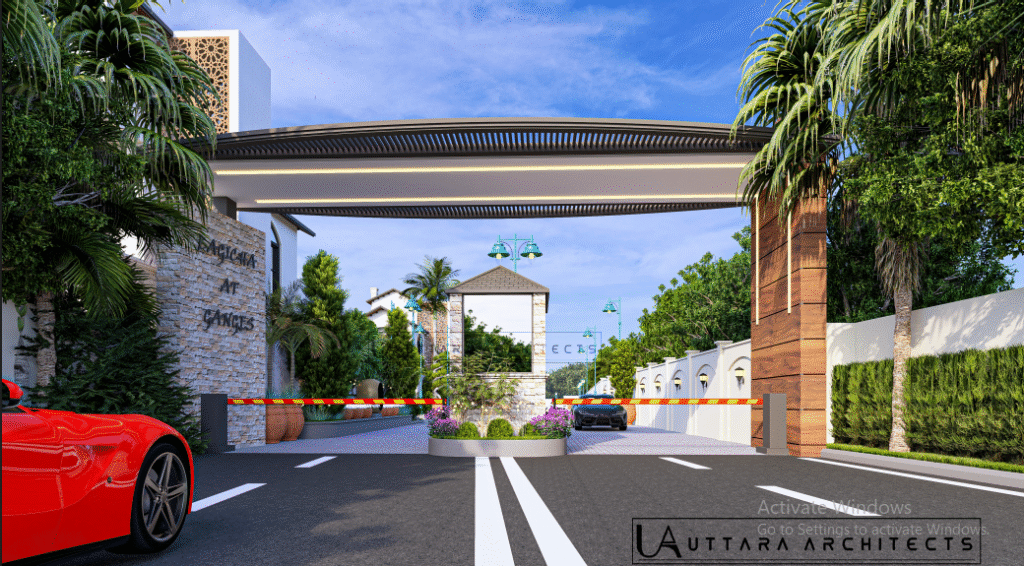 Scenic view near the Delhi-Dehradun Expressway highlighting easy road connectivity to luxury real estate in Haridwar.